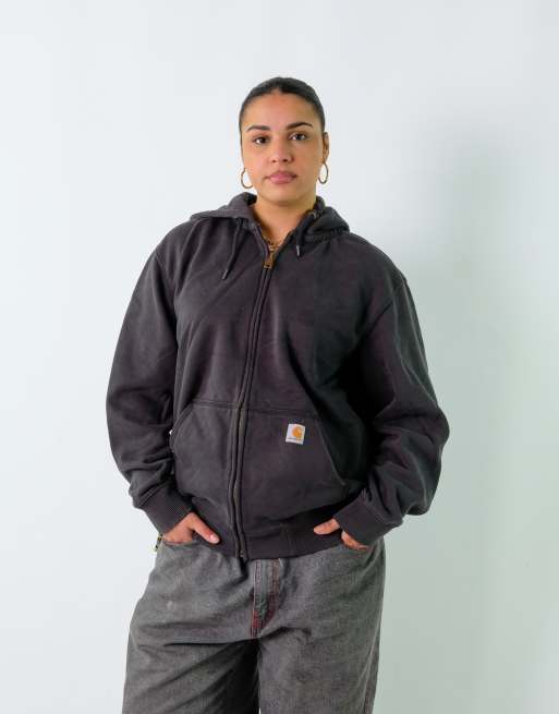 Vintage Carhartt L Hoodie Black Zip Up
