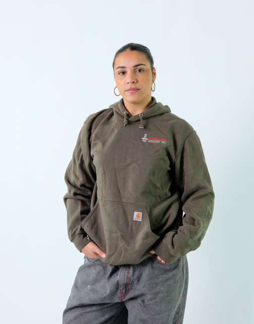 Vintage Carhartt L Hoodie Dark Green