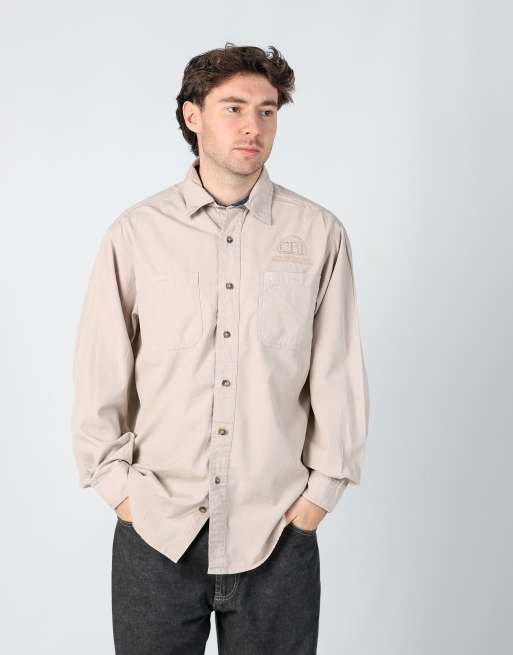 Vintage Carhartt l long sleeve shirt in beige