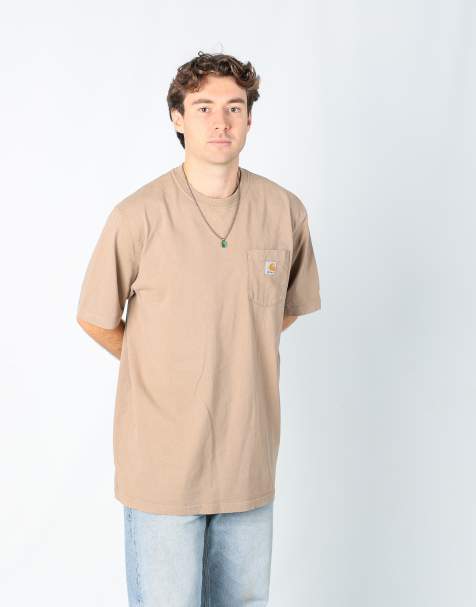 Vintage Carhartt l t-shirt in beige - view 1