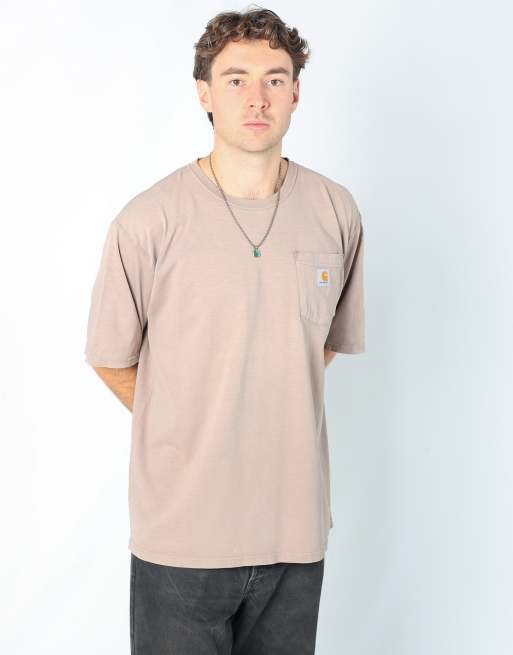 Vintage Carhartt l t-shirt in beige