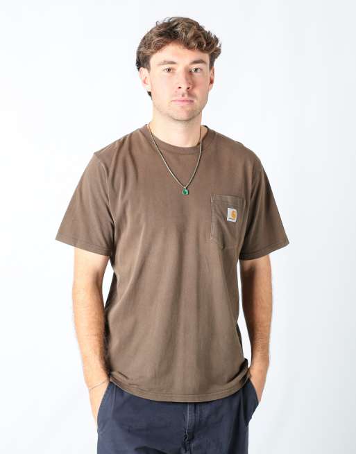 Vintage Carhartt l t-shirt in brown