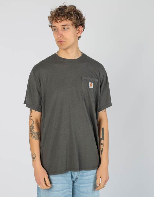 Vintage Carhartt l t-shirt in charcoal grey