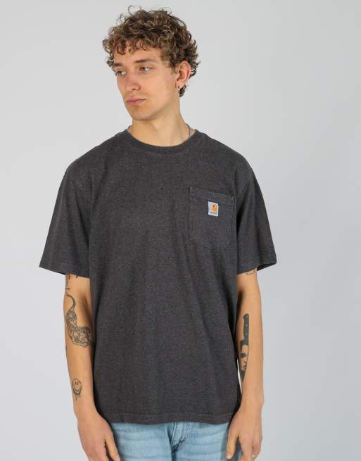 Vintage Carhartt l t-shirt in charcoal grey