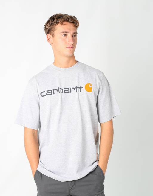Vintage Carhartt l t-shirt in light grey