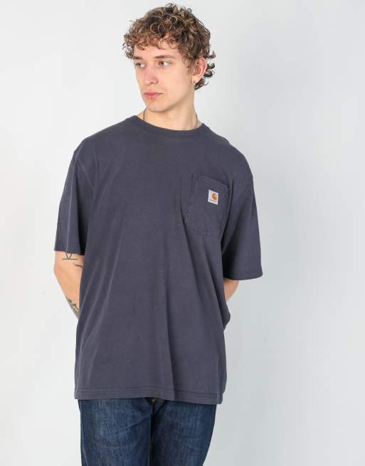 Vintage Carhartt l t-shirt in navy blue