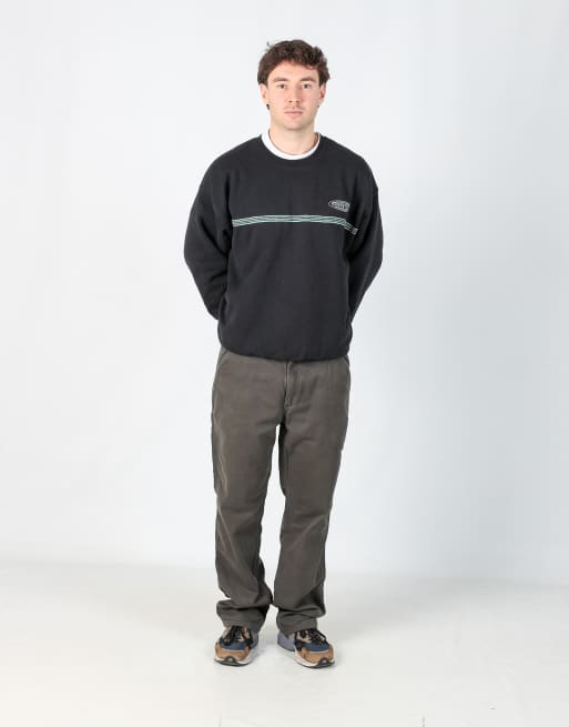 Vintage Carhartt lined 36x32 canvas carpenter jeans in charcoal grey