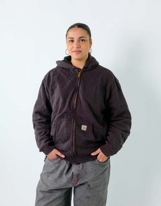 Vintage Carhartt M Hoodie Black Zip Up