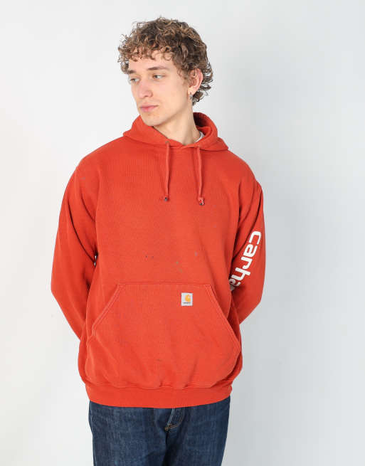 Vintage Carhartt m hoodie in orange