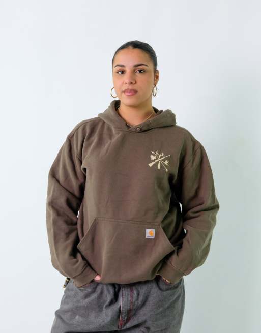Vintage Carhartt M Hoodie Khaki Green