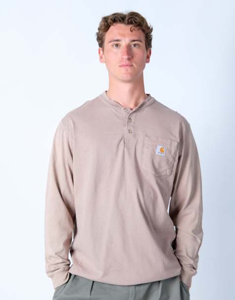 Vintage Carhartt m long sleeve t-shirt in tan - view 1