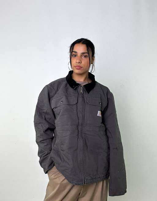 Vintage Carhartt M Padded Jacket in Dark Grey