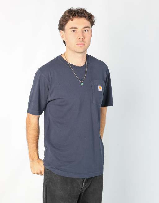 Vintage Carhartt s t-shirt in navy blue