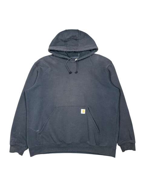 Vintage Carhartt Workwear Hoodie in Dark Grey - view 1