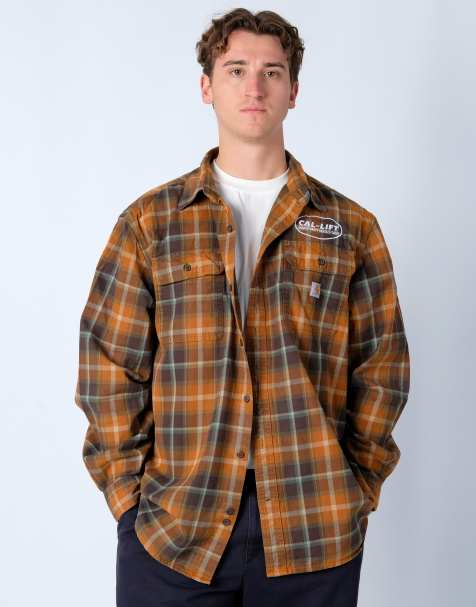 Vintage Carhartt XL Long Sleeve Shirt Bronze - view 1