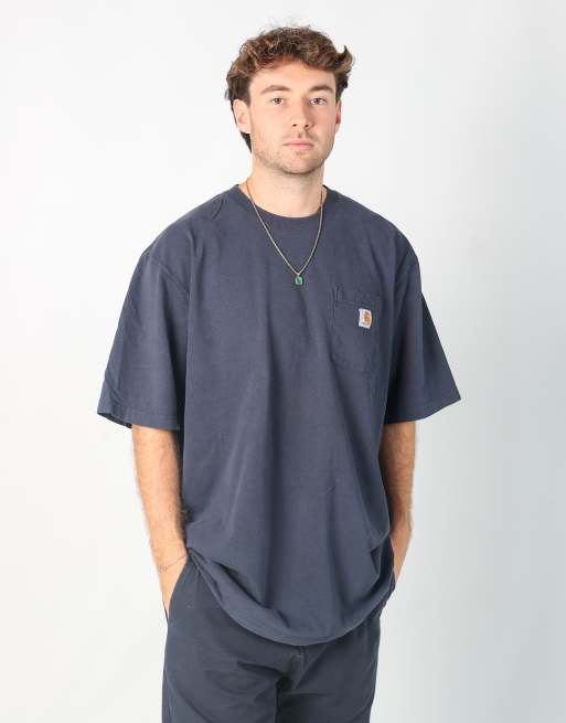 Vintage Carhartt xl t-shirt in navy blue