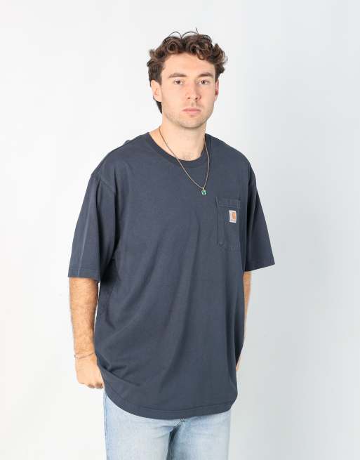 Vintage Carhartt xl t-shirt in navy blue