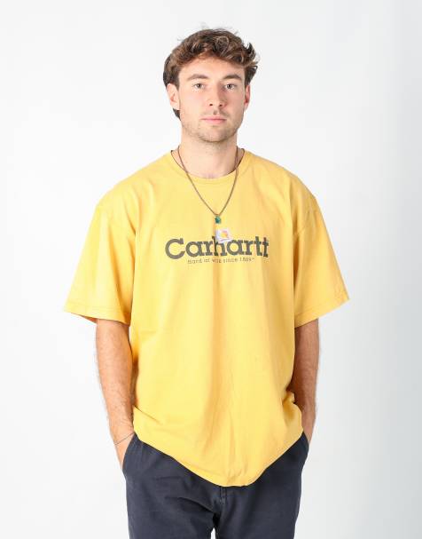 Vintage Carhartt xl t-shirt in yellow - view 1