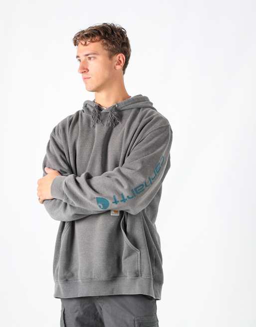 Vintage Carhartt xxl hoodie in charcoal grey