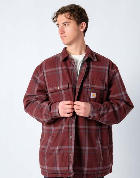 Vintage Carhartt XXL Light Jacket Burgundy Red - view 1