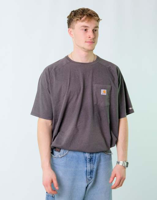 Vintage Carhartt XXL T-Shirt Charcoal Grey