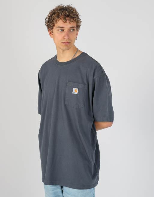 Vintage Carhartt xxl t-shirt in charcoal grey, 2 of 4