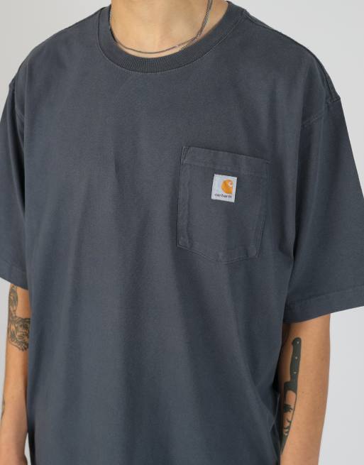 Vintage Carhartt xxl t-shirt in charcoal grey, 4 of 4