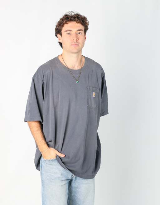 Vintage Carhartt xxl t-shirt in light blue