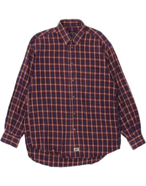Vintage Carrera Size L Check Shirt in Red