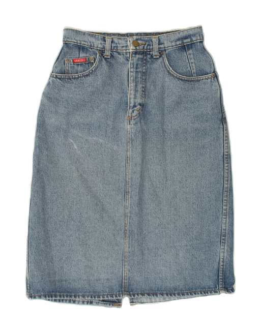 Vintage Carrera Size M Denim Skirt in Blue