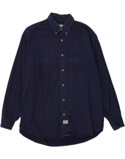 Vintage Carrera Size M Shirt in Navy Blue