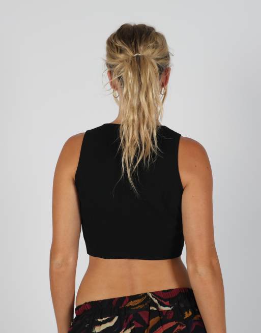 Vintage Castro Collection S woven top in black, 2 of 4