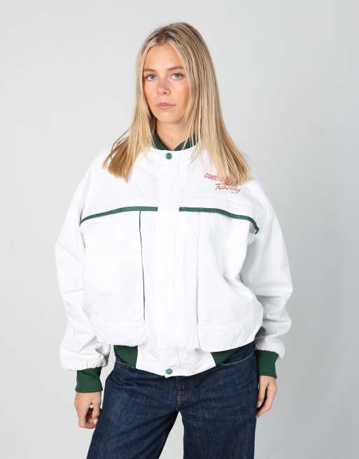 Vintage Castrol GTX Racing l light jacket in white