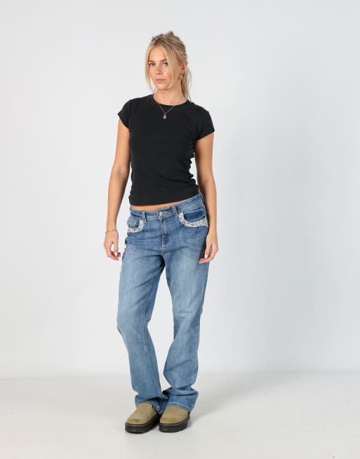 Vintage Cato 32x34 denim jeans in light blue