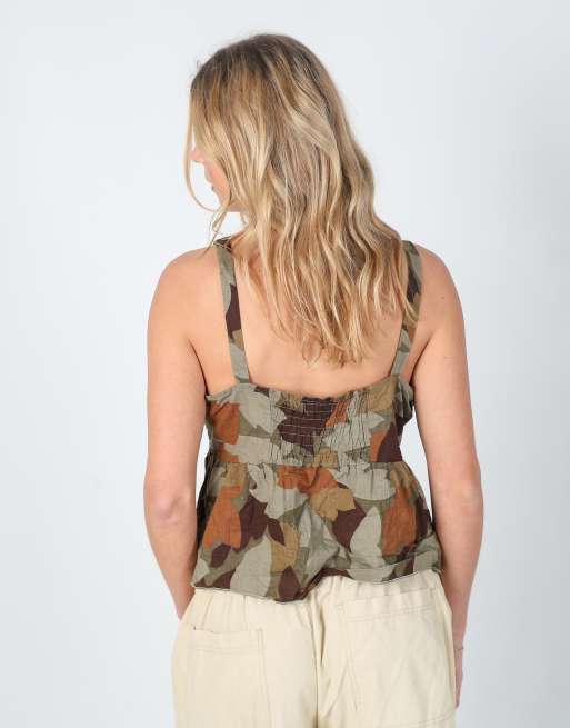 Vintage Cato M cami in dark green, 2 of 4