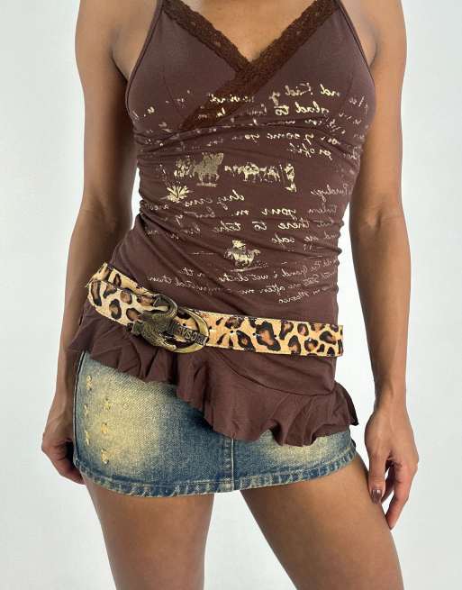 Vintage Cavalli belt In brown