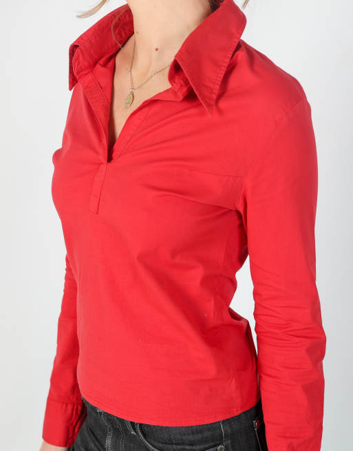 Vintage Cellophane S shirt in red, 4 of 4