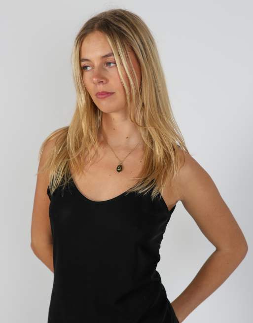 Vintage Cellophane S woven midi dress in black, 4 of 4