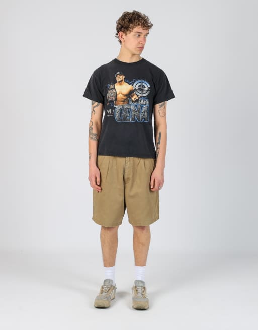 Vintage Champion 36x20 woven straight shorts in dark green