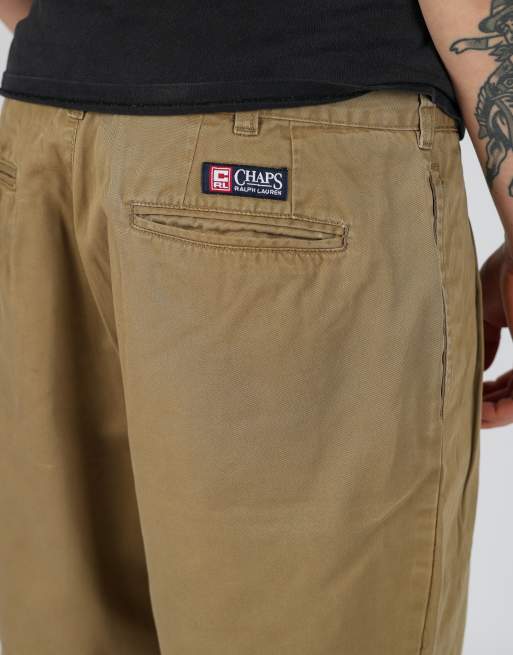 Vintage Champion 36x20 woven straight shorts in dark green, 4 of 4