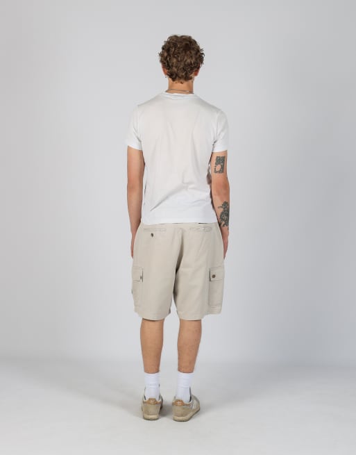 Vintage Champion 36x34 canvas cargo shorts in beige, 3 of 4