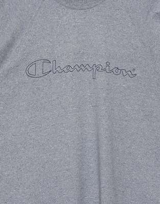 Vintage Champion 90s size S tshirt spellout in blue