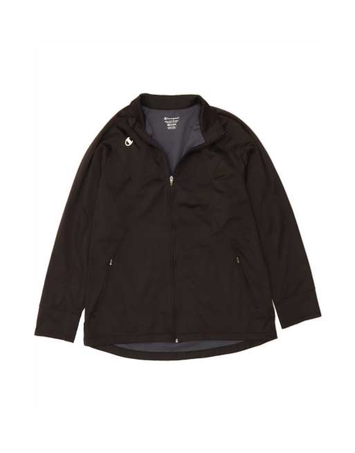 Vintage Champion Big & Tall Graphic Tracksuit Top Jacket XL In Black