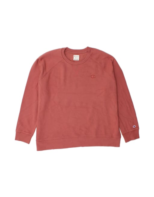 Vintage Champion Big & Tall Oversized Sweatshirt Jumper UK 20 2XL In Red