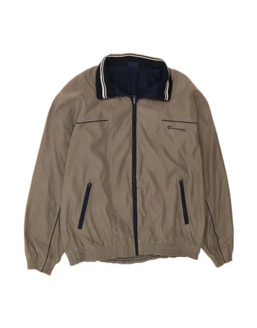 Vintage Champion Bomber Jacket UK 42 XL In Grey