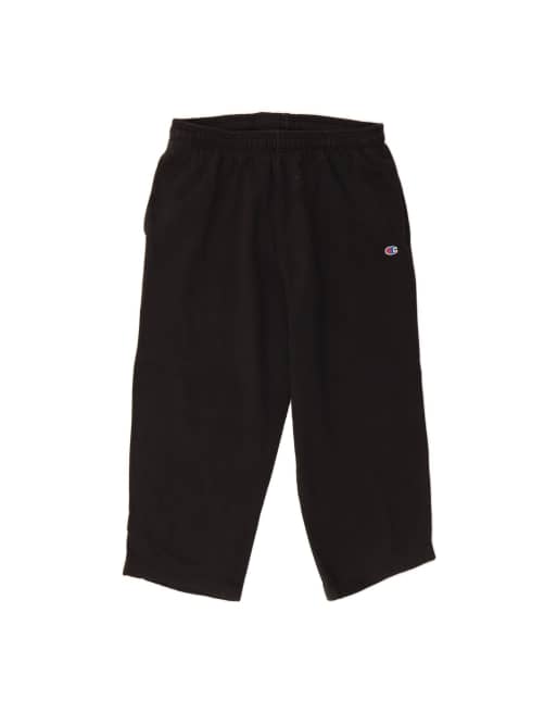 Vintage Champion Capri Tracksuit Trousers 2XL In Black