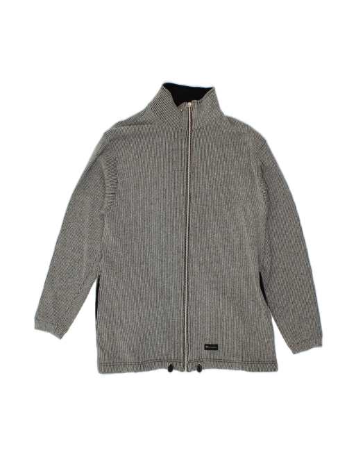 Vintage Champion Cardigan Sweater Medium In Grey
