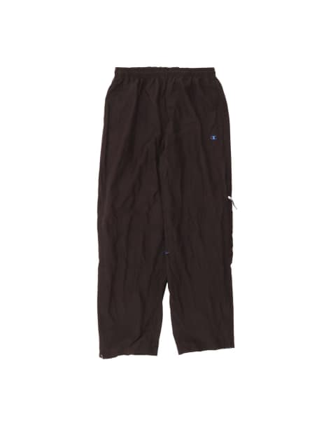 Vintage Champion Cargo Tracksuit Trousers XL In Black - view 1