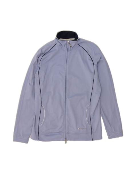 Vintage Champion Easy Fit Tracksuit Top Jacket UK 16 Large In Blue - view 1