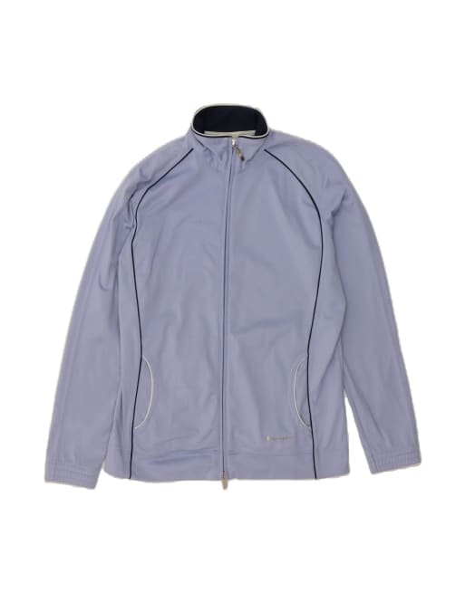 Vintage Champion Easy Fit Tracksuit Top Jacket UK 16 Large In Blue
